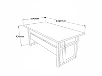 Skåne home - bureautafel 180 x 90 cm - afbeelding 5 van  5