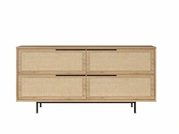 Skåne home - dressoir - sepet/jute - 160 x 44 x 74 cm