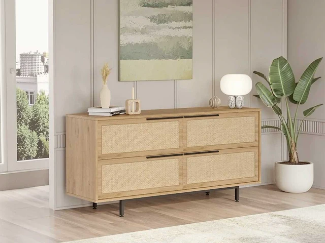 Skåne home - dressoir - sepet/jute - 160 x 44 x 74 cm - afbeelding 3 van  6