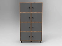 Skåne home - opbergkast - baroque-anthracite - 95 x 180 cm - afbeelding 2 van  6