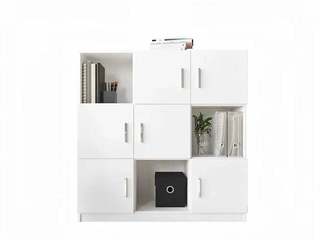 Skåne home - opbergkast - wit - 120 x 120 cm - afbeelding 4 van  6