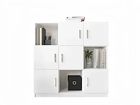 Skåne home - opbergkast - wit - 120 x 120 cm - afbeelding 4 van  6