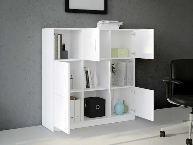 Skåne home - opbergkast - wit - 120 x 120 cm - afbeelding 3 van  6