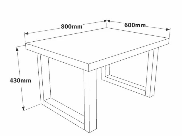 Skåne home - salontafel - baroque - 80 x 60 cm - afbeelding 2 van  4