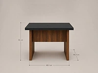 Skåne home - salontafel - baroque/anthracite 50 x 46 cm - afbeelding 4 van  4