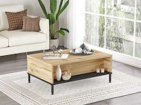 Skåne home - salontafel - felt/larex black - 90 x 60 cm - afbeelding 3 van  5