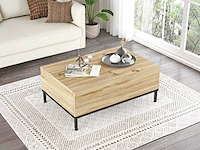 Skåne home - salontafel - felt/larex black - 90 x 60 cm