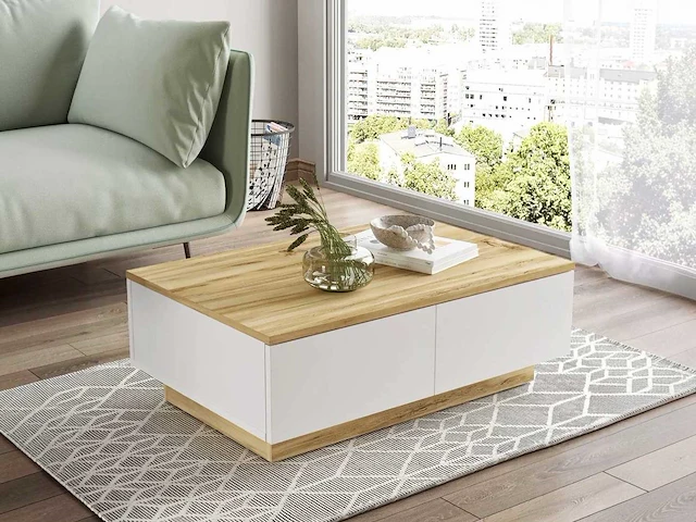 Skåne home - salontafel - felt/white - 90 x 60 cm - afbeelding 3 van  6