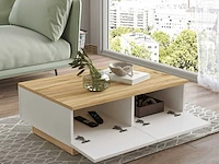 Skåne home - salontafel - felt/white - 90 x 60 cm - afbeelding 4 van  6