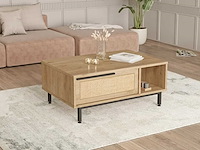 Skåne home - salontafel - sepet/jute 90 x 60 cm - afbeelding 4 van  6