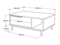 Skåne home - salontafel - sepet/jute 90 x 60 cm - afbeelding 6 van  6