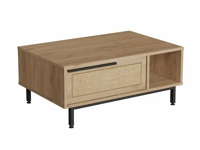 Skåne home - salontafel - sepet/jute 90 x 60 cm - afbeelding 1 van  6