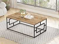 Skåne home - salontafel - zwart/atlantic pine 100 x 60 cm - afbeelding 2 van  6