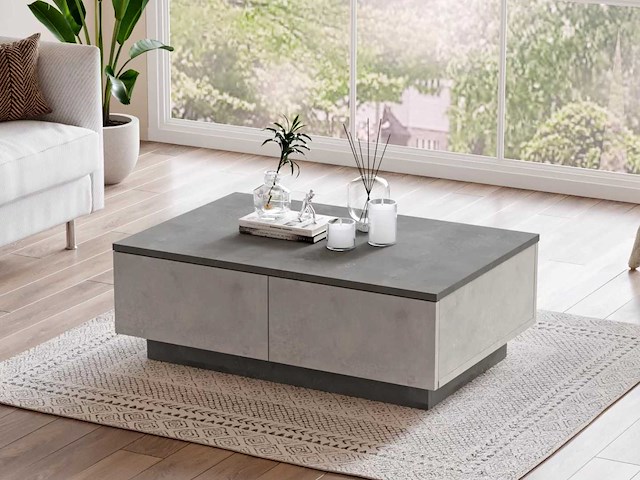Skåne home - salontafel grijs 90 x 60 cm - afbeelding 3 van  8