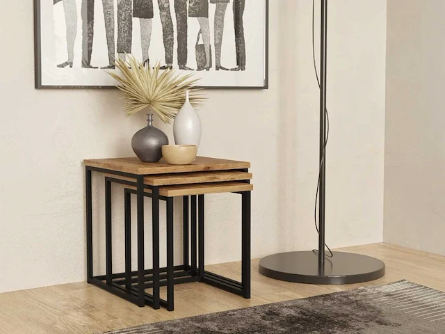 Skåne home - salontafel set - atlantic pine - afbeelding 4 van  6