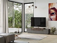 Skåne home - tv meubel - concrete/patara - 160 x 37 cm - afbeelding 4 van  6