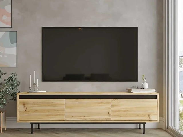 Skåne home - tv meubel - felt/larex - 160 cm - afbeelding 2 van  7