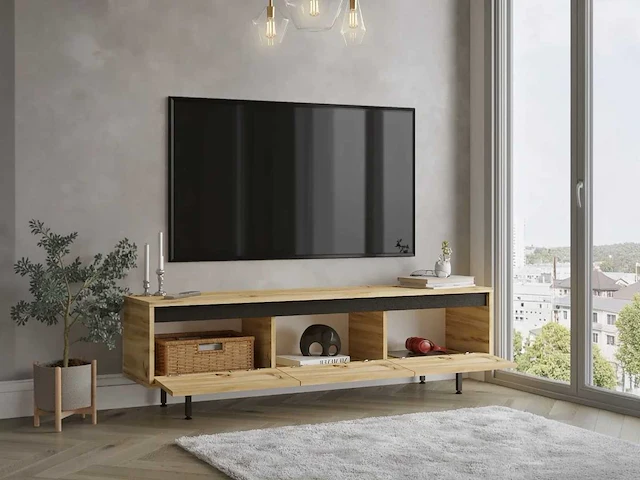 Skåne home - tv meubel - felt/larex - 160 cm - afbeelding 5 van  7