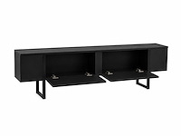 Skåne home - tv meubel - mat zwart (led) 180 cm - afbeelding 5 van  7