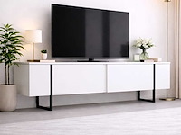 Skåne home - tv meubel - wit (led) 200 cm - afbeelding 3 van  6