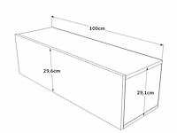 Skåne home - zwevend tv meubel - pine - 100 cm - afbeelding 3 van  6