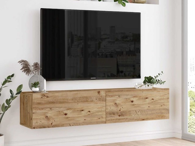 Skåne home - zwevend tv meubel - pine 140 cm - afbeelding 3 van  6