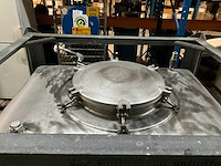 Ske roestvrijstalen opslagtank met gegalvaniseerd frame - afbeelding 6 van  7