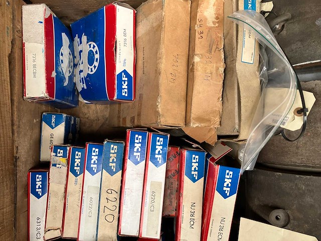 Skf, fag, cooper - partij zware lagers en behuizingen - 363kg - afbeelding 2 van  4