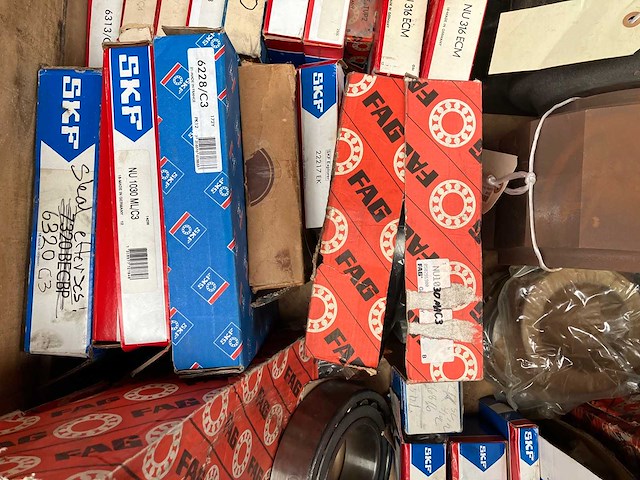Skf, fag, cooper - partij zware lagers en behuizingen - 363kg - afbeelding 4 van  4