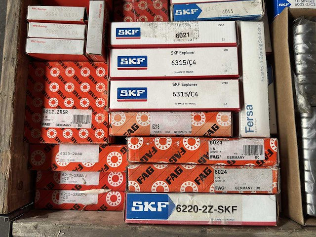 Skf, fag, fersa, nsk, nachi, mrc - partij kogellagers/lagers 252kg - afbeelding 8 van  12