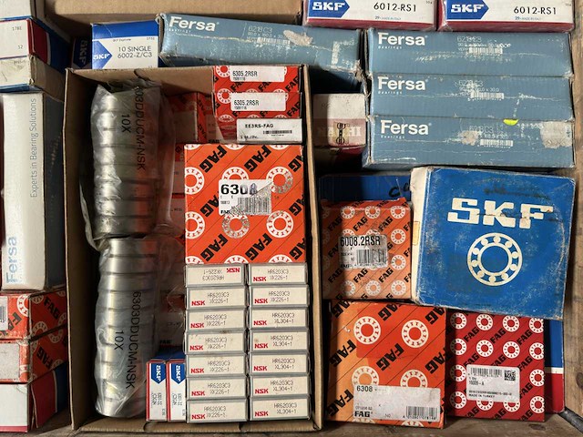 Skf, fag, fersa, nsk, nachi, mrc - partij kogellagers/lagers 252kg - afbeelding 9 van  12