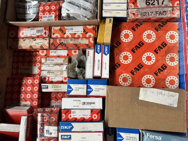 Skf, fag, fersa, nsk, nachi, mrc - partij kogellagers/lagers 252kg - afbeelding 11 van  12