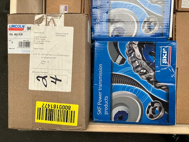 Skf / lincoln - partij aandrijftechniek & industriële pompen & meters 222kg - afbeelding 7 van  8