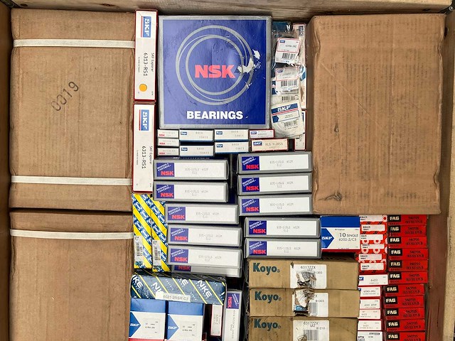 Skf, nsk, koyo, fag - grote partij gemengde lagers 213kg - afbeelding 6 van  11