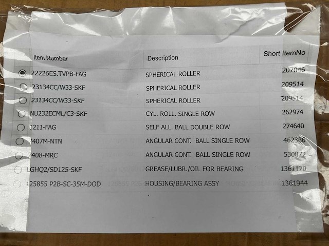 Skf / ntn / fag / dodge / mrc - partij diverse industriële lagers - afbeelding 7 van  13