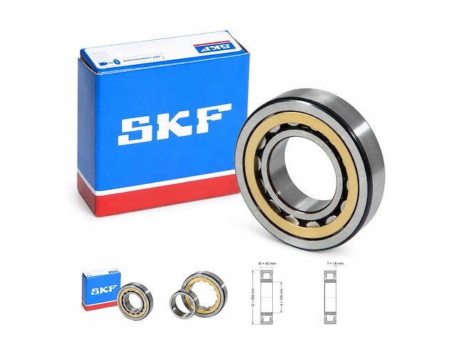 Skf nu228 ecml cilinderlager eenrijig - afbeelding 1 van  3