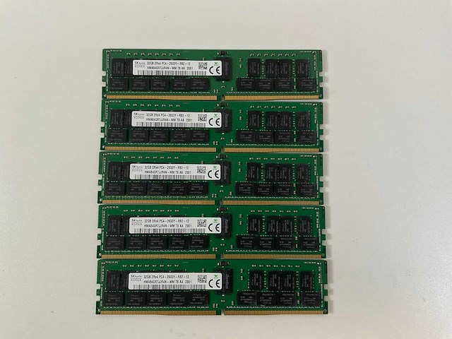 Skhynix (hma84gr7jjr4n-wm) 32gb 2rx4 pc4-2933y rams (5x) - afbeelding 1 van  4