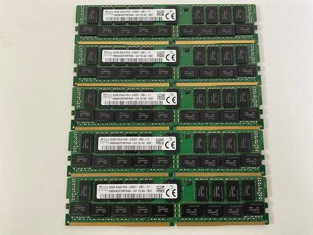 Skhynix (hma84gr7mfr4n-uh) 32gb 2rx4 pc4-2400t rams (5x) - afbeelding 1 van  5