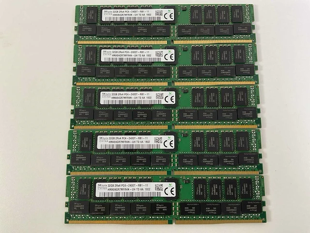 Skhynix (hma84gr7mfr4n-uh) 32gb 2rx4 pc4-2400t rams (5x) - afbeelding 1 van  5