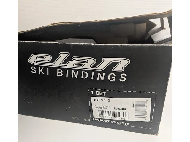 Ski bindingen, elan, zilver / groen, er 11.0 - afbeelding 3 van  3