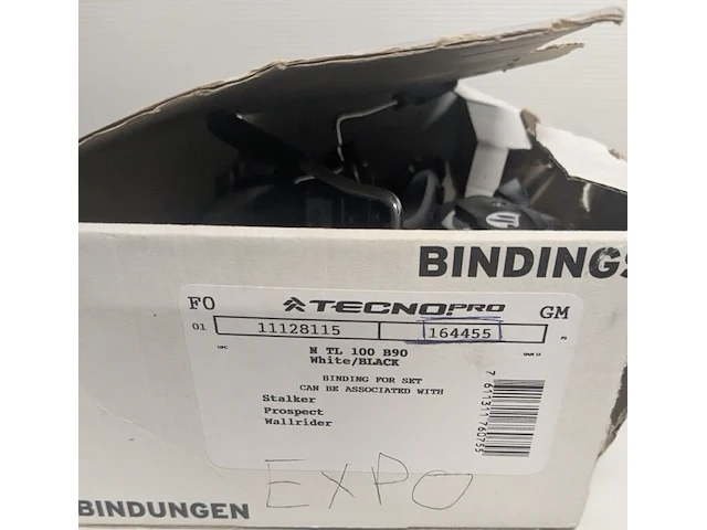 Ski bindingen, techno pro, wit / zwart, n tl 100 b90 - afbeelding 2 van  2