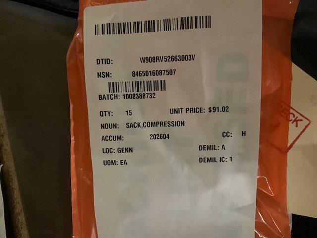 Skilcraft compression stuff sack (15x) - afbeelding 4 van  4
