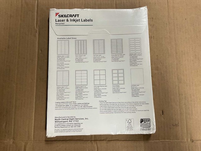 Skilcraft label stickers (3x) - afbeelding 1 van  2