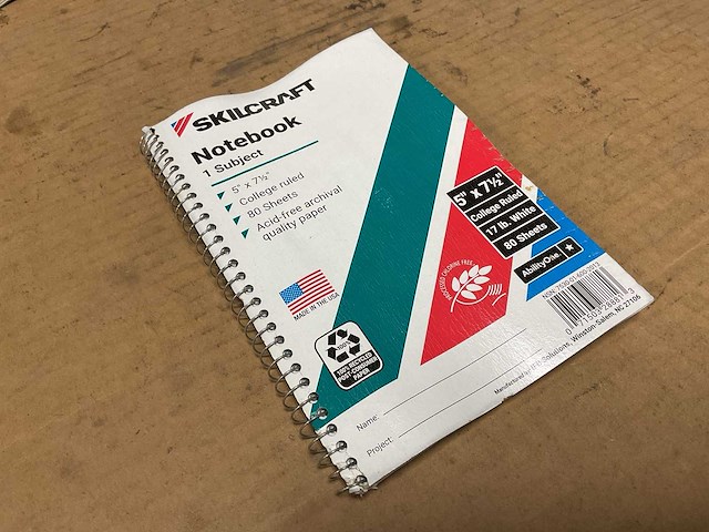 Skilcraft notebook (42x) - afbeelding 1 van  4