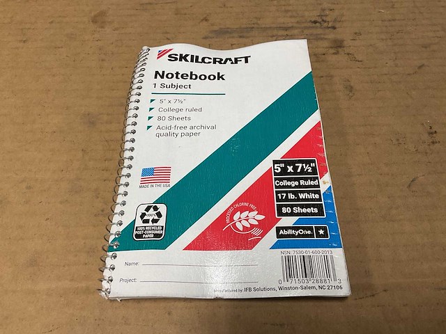 Skilcraft notebook (42x) - afbeelding 2 van  4