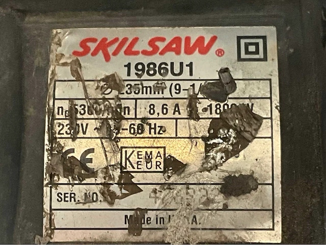 Skilsaw 1986u1 handcirkelzaag machine - afbeelding 4 van  4