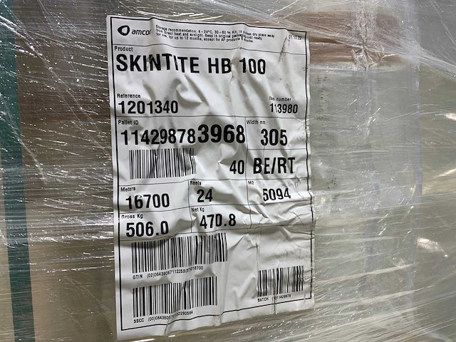 Skintite hb 100 verpakkingsfolie rollen (96x) - afbeelding 4 van  5