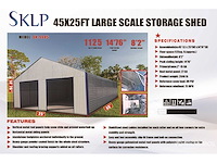 Sklp - 45x25ft - opslagschuur - afbeelding 1 van  9