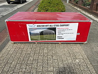 Sklp sk-sc40 40x20x14ft carport staalconstructie - afbeelding 8 van  9