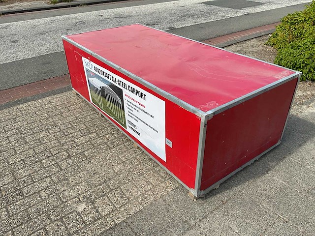 Sklp sk-sc40 40x20x14ft carport staalconstructie - afbeelding 3 van  9